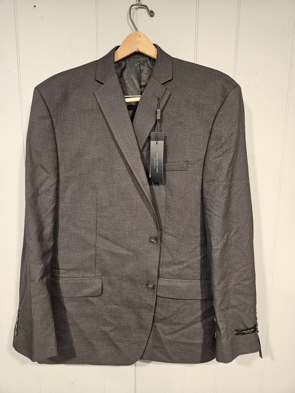 Andrew Marc New York Men's Blazer Sport Coat Suit Jacket Gray 48R Stretch NWT